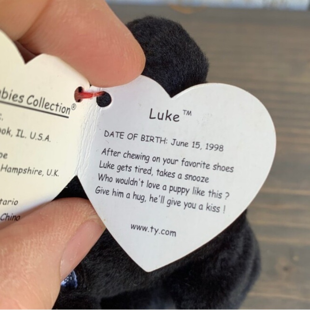 Vintage Ty Beanie Baby Luke the Labrador with Tag Errors, collectors item NWT! - Picture 5 of 5